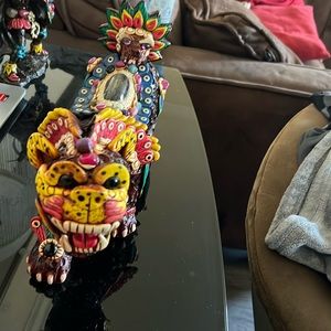 Tiger figure from Teotihuacán Pramids in Mexico handmade.